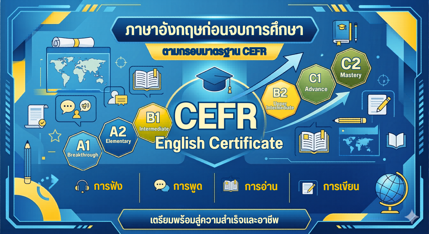 ภาษาอังกฤษก่อนจบการศึกษาตามกรอบมาตรฐาน CEFR 